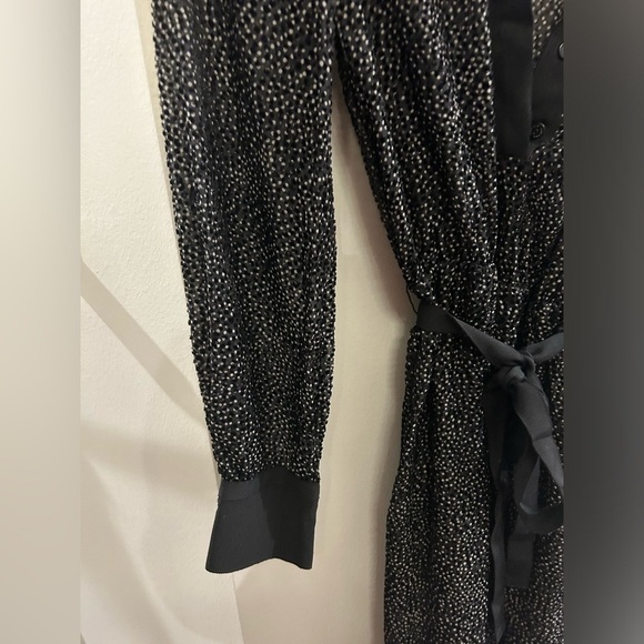 Marc Cain Sheer Dot Dress long Sleeve Black N1 - Picture 8 of 12